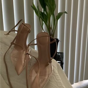 Zara Blush Strappy Heels